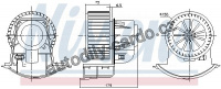 Vnitřní ventilátor NISSENS 87272