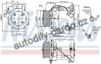 Kompresor klimatizace NISSENS 89227