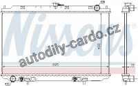 Chladič motoru NISSENS 68725