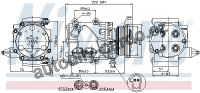 Kompresor klimatizace NISSENS 89228