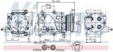 Kompresor klimatizace NISSENS 89228