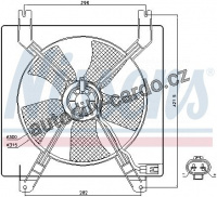 Ventilátor chladiče NISSENS 85355