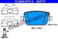 Sada brzdových destiček ATE 13.0460-2737 (AT 602737)