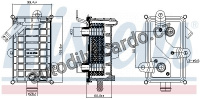 Chladič motorového oleje NISSENS 90895