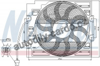 Ventilátor chladiče klimatizace NISSENS 85421