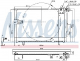 Chladič klimatizace NISSENS 94408
