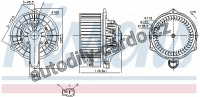 Vnitřní ventilátor NISSENS 87335