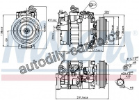 Kompresor klimatizace NISSENS 89231