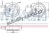 Chladič motorového oleje NISSENS 90704