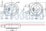 Chladič motorového oleje NISSENS 90704
