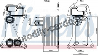 Chladič motorového oleje NISSENS 90901