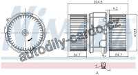 Vnitřní ventilátor NISSENS 87357