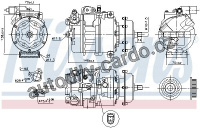 Kompresor klimatizace NISSENS 890637