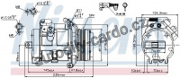 Kompresor klimatizace NISSENS 89077