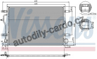 Chladič klimatizace NISSENS 94665