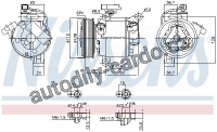 Kompresor klimatizace NISSENS 890638