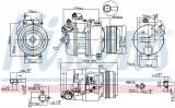 Kompresor klimatizace NISSENS 89080