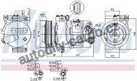 Kompresor klimatizace NISSENS 890643