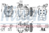 Kompresor klimatizace NISSENS 89082