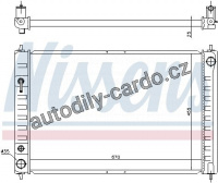 Chladič motoru NISSENS 68743