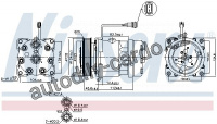 Kompresor klimatizace NISSENS 89083