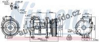 Kompresor klimatizace NISSENS 89084