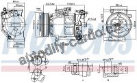 Kompresor klimatizace NISSENS 890653