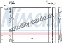 Chladič klimatizace NISSENS 940386