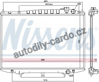 Chladič motoru NISSENS 68749