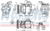 Kompresor klimatizace NISSENS 89085