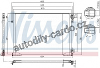 Chladič klimatizace NISSENS 94671