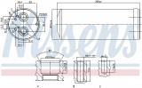 Vysoušeč klimatizace NISSENS 95352