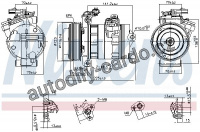 Kompresor klimatizace NISSENS 890662