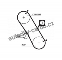 Sada rozvodového řemene GATES (GT K015061XS) - NISSAN