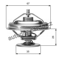 Termostat GATES (GT TH01880G1) - JAGUAR, MERCEDES-BENZ