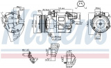 Kompresor klimatizace NISSENS 89086