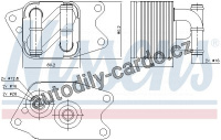 Chladič oleje automatické převodovky NISSENS 90733
