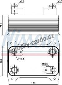 Chladič oleje automatické převodovky NISSENS 90747