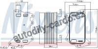 Chladič oleje automatické převodovky NISSENS 90908