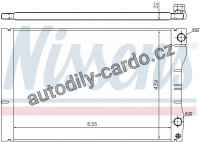 Chladič motoru NISSENS 63881