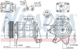 Kompresor klimatizace NISSENS 89087