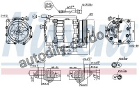 Kompresor klimatizace NISSENS 890761