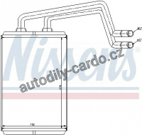 Výměník tepla NISSENS 77612