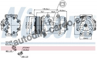 Kompresor klimatizace NISSENS 89136