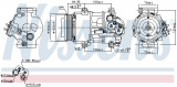 Kompresor klimatizace NISSENS 89089