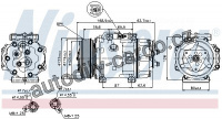 Kompresor klimatizace NISSENS 89143