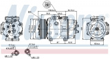 Kompresor klimatizace NISSENS 89143