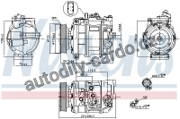 Kompresor klimatizace NISSENS 89091