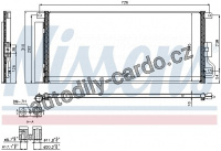 Chladič klimatizace NISSENS 940390