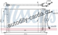 Chladič klimatizace NISSENS 94277